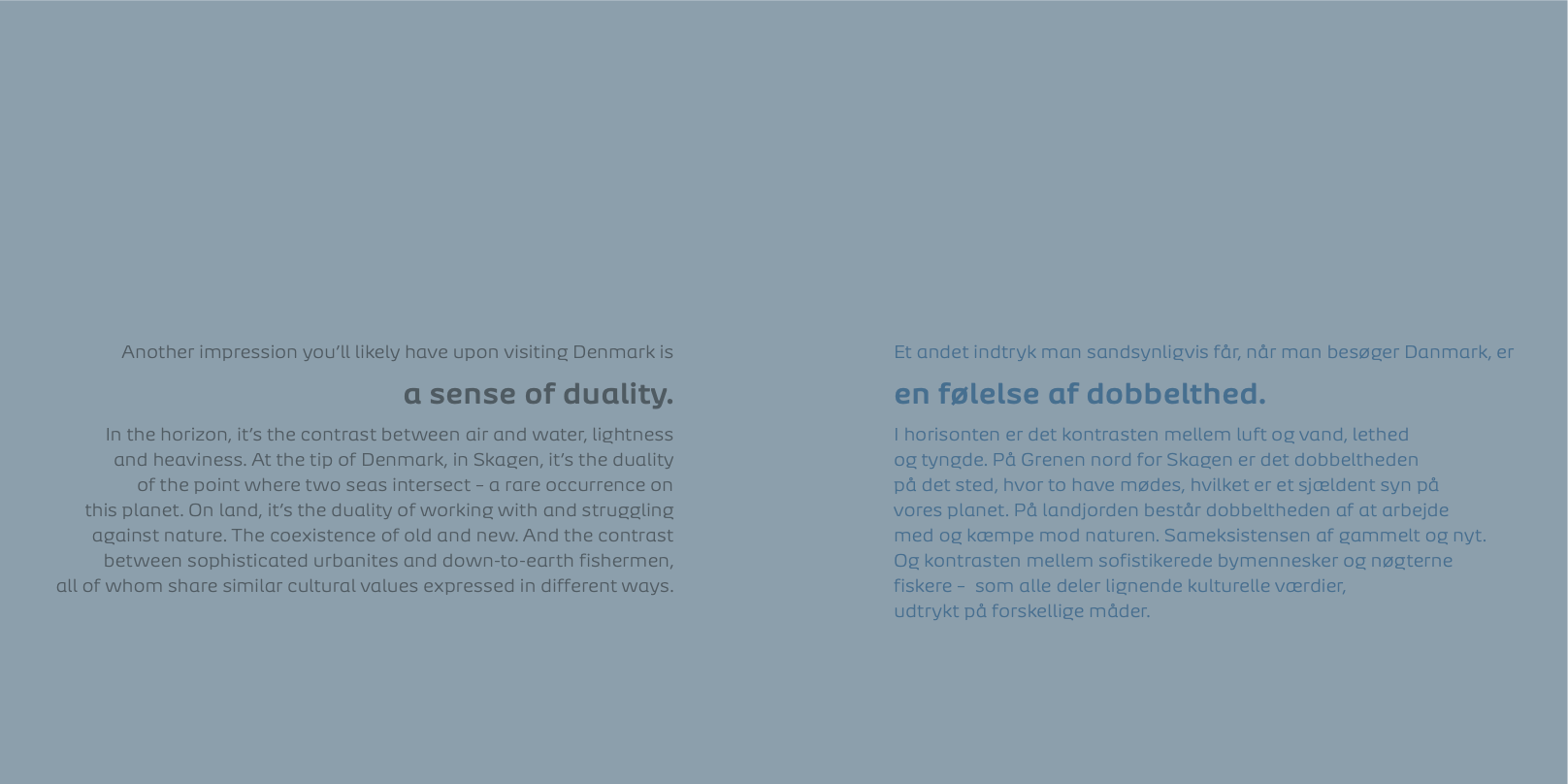 Horisont spread introducing simplicity and character