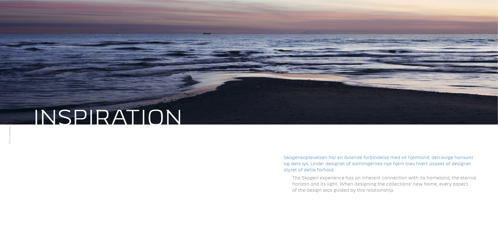 The sea and horizon as inspiration for the SKAGEN experience