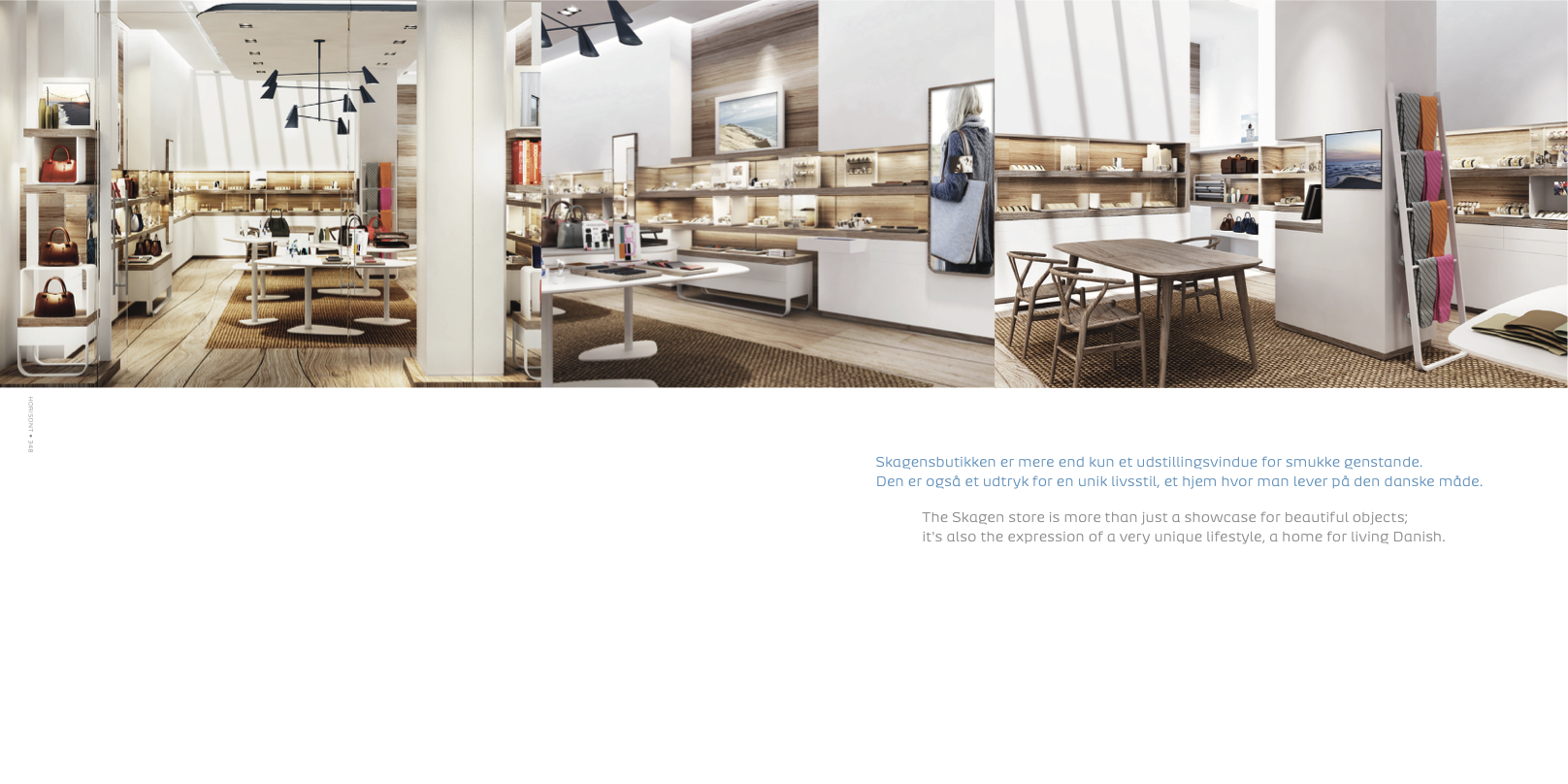 Horisont spread showing the SKAGEN retail environment